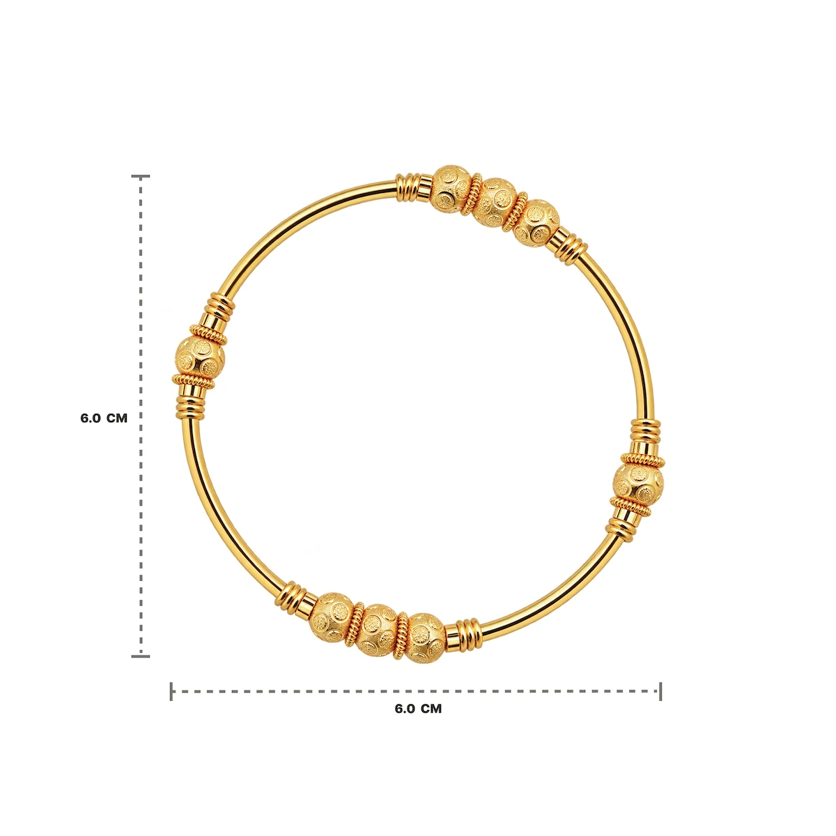 Gold Tone Traditional Designer Bangle Set for Women - Set of 4