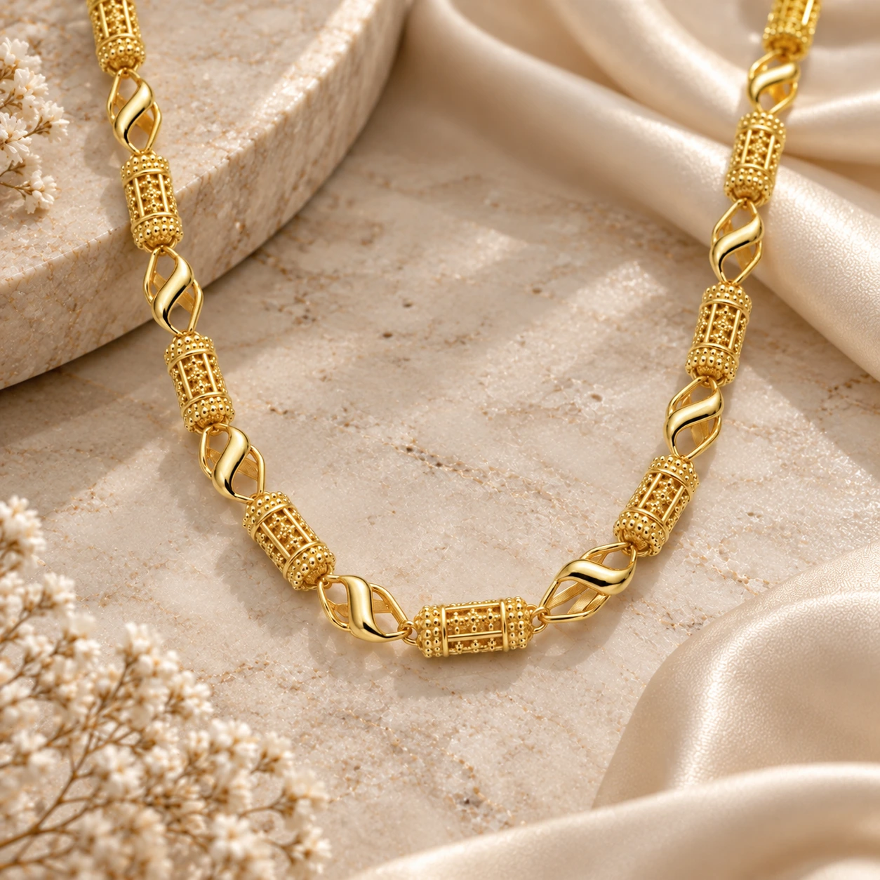 1 Gram Micro Polish Gold Plated Men's Designer Link Chain