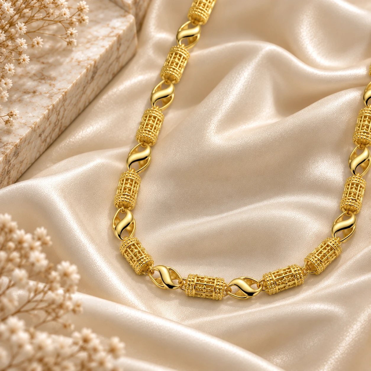 1 Gram Micro Polish Gold Plated Men's Designer Link Chain